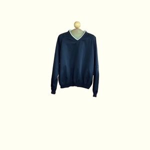 PGA Tour Wind & Water Resistant V-Neck Pullover Detachable Sleeves Men’s M BLACK